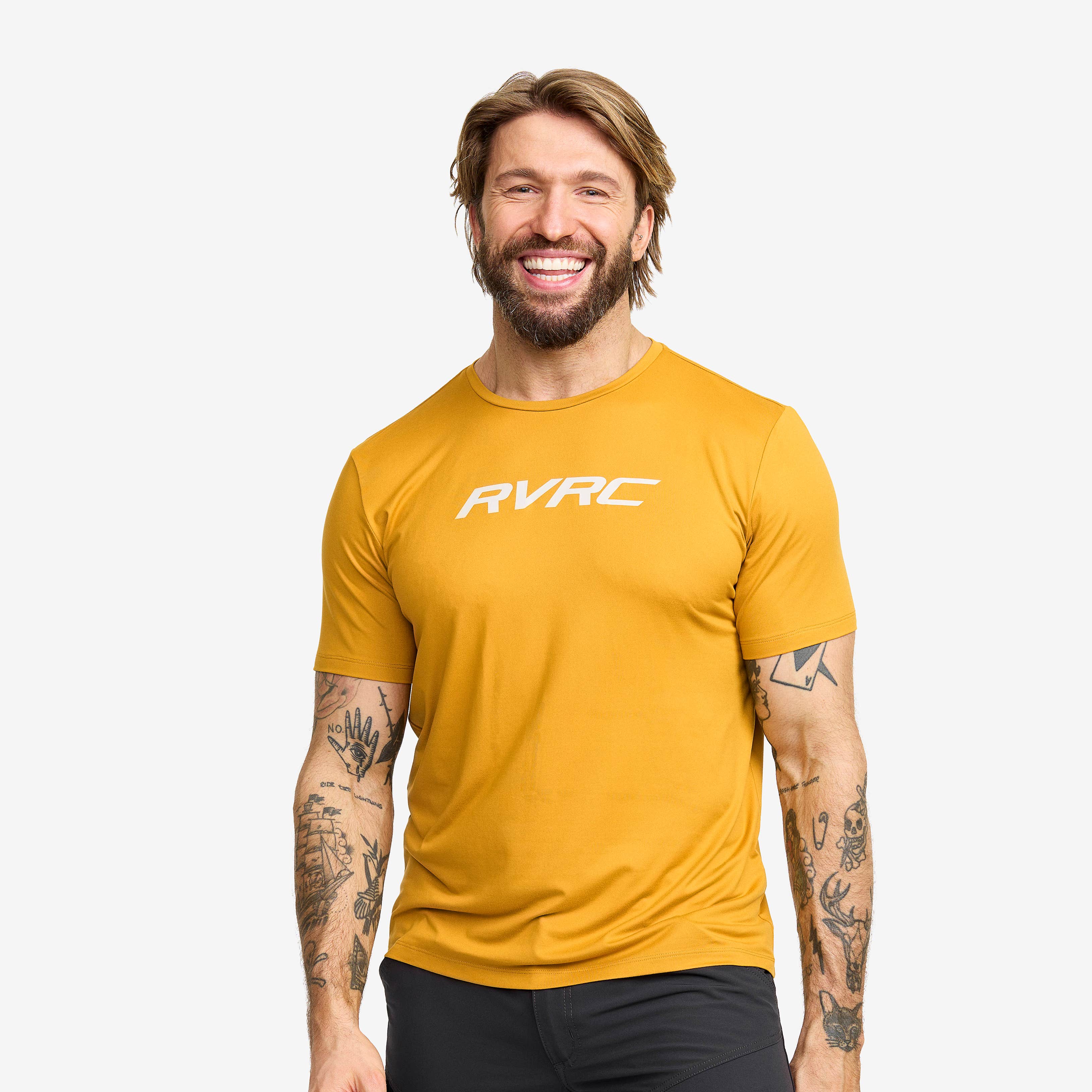 Mission Logo T-shirt Herre Harvest Gold