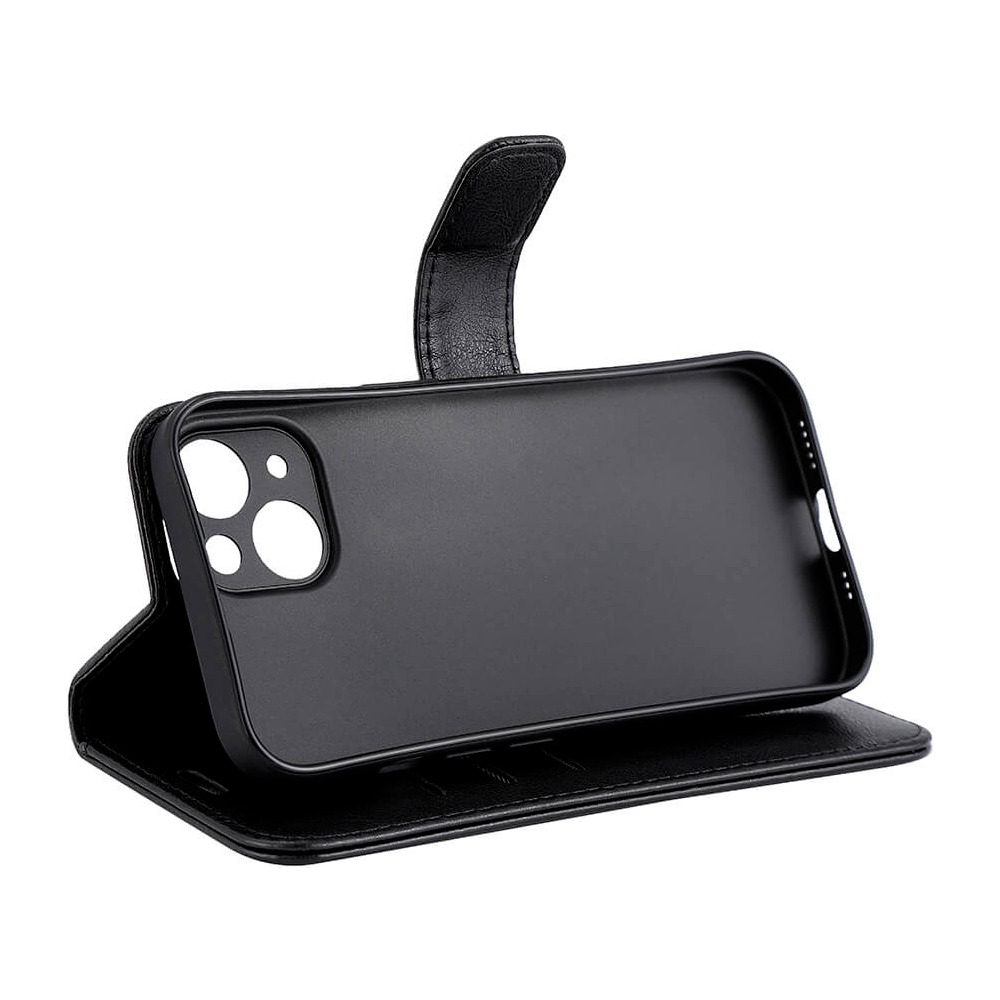 RadiCover iPhone 15 Flipcover med Strålingsbeskyttelse PU MagS RFID Sort - 1 stk.