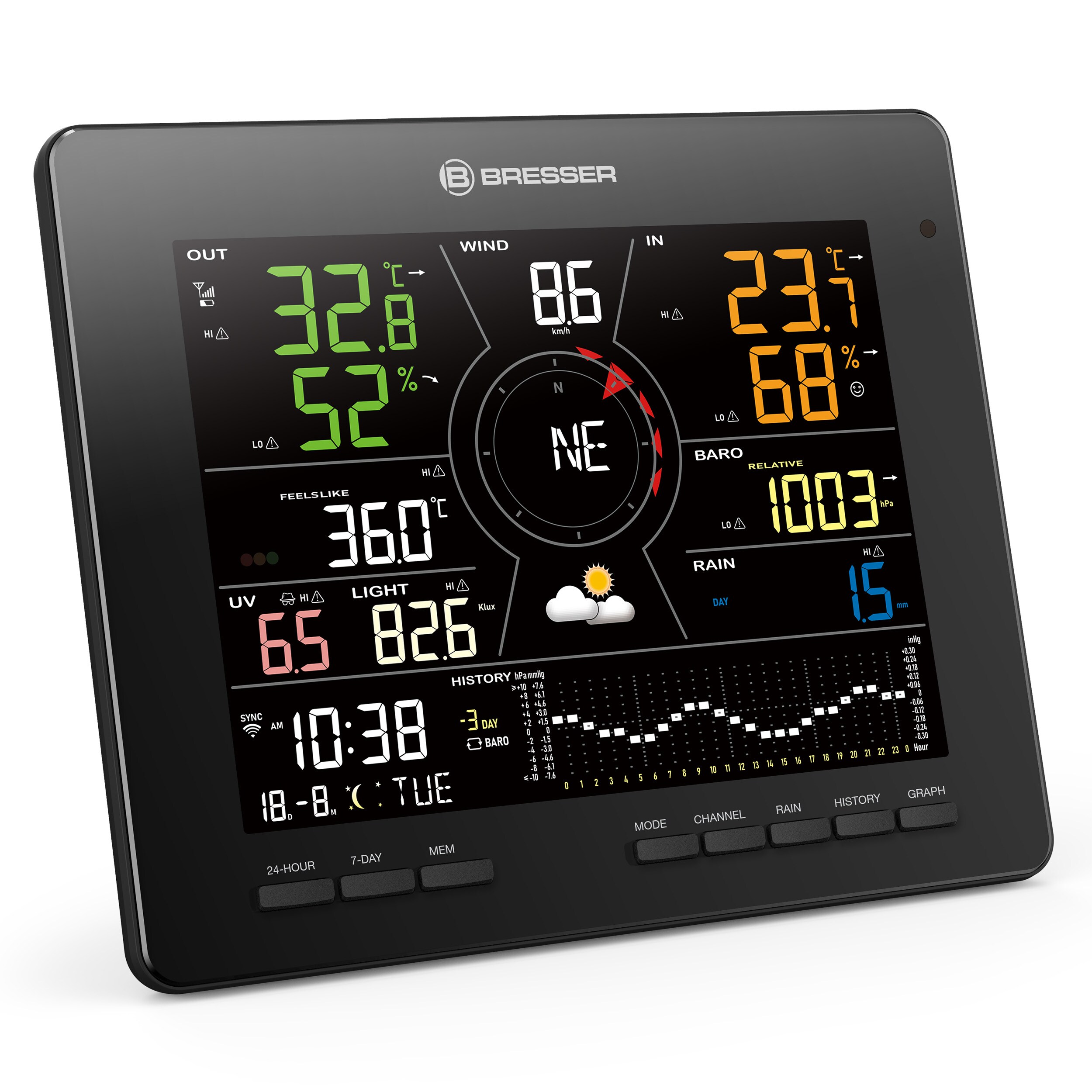 BRESSER WLAN 4CAST MD Funk-Wetterstation 7-in-1