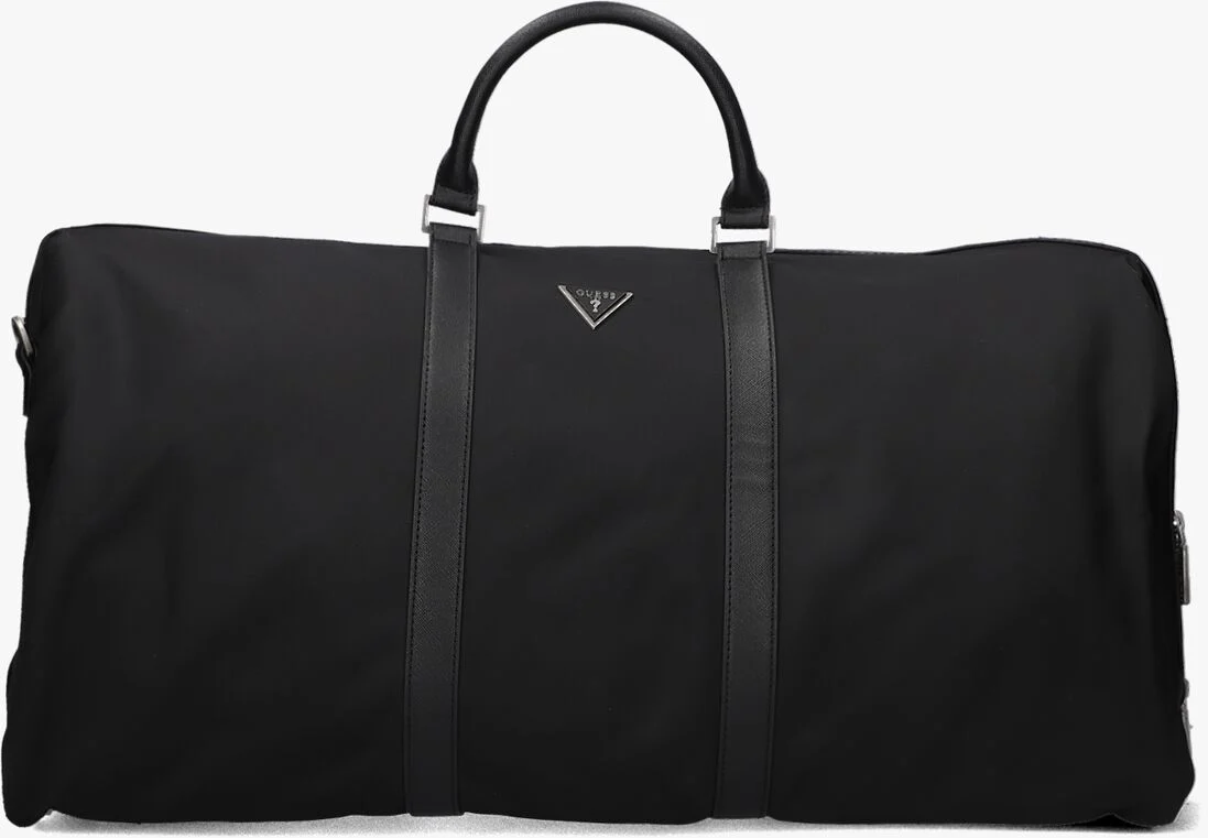GUESS zwarte guess weekendtas certosa nylon weekender large