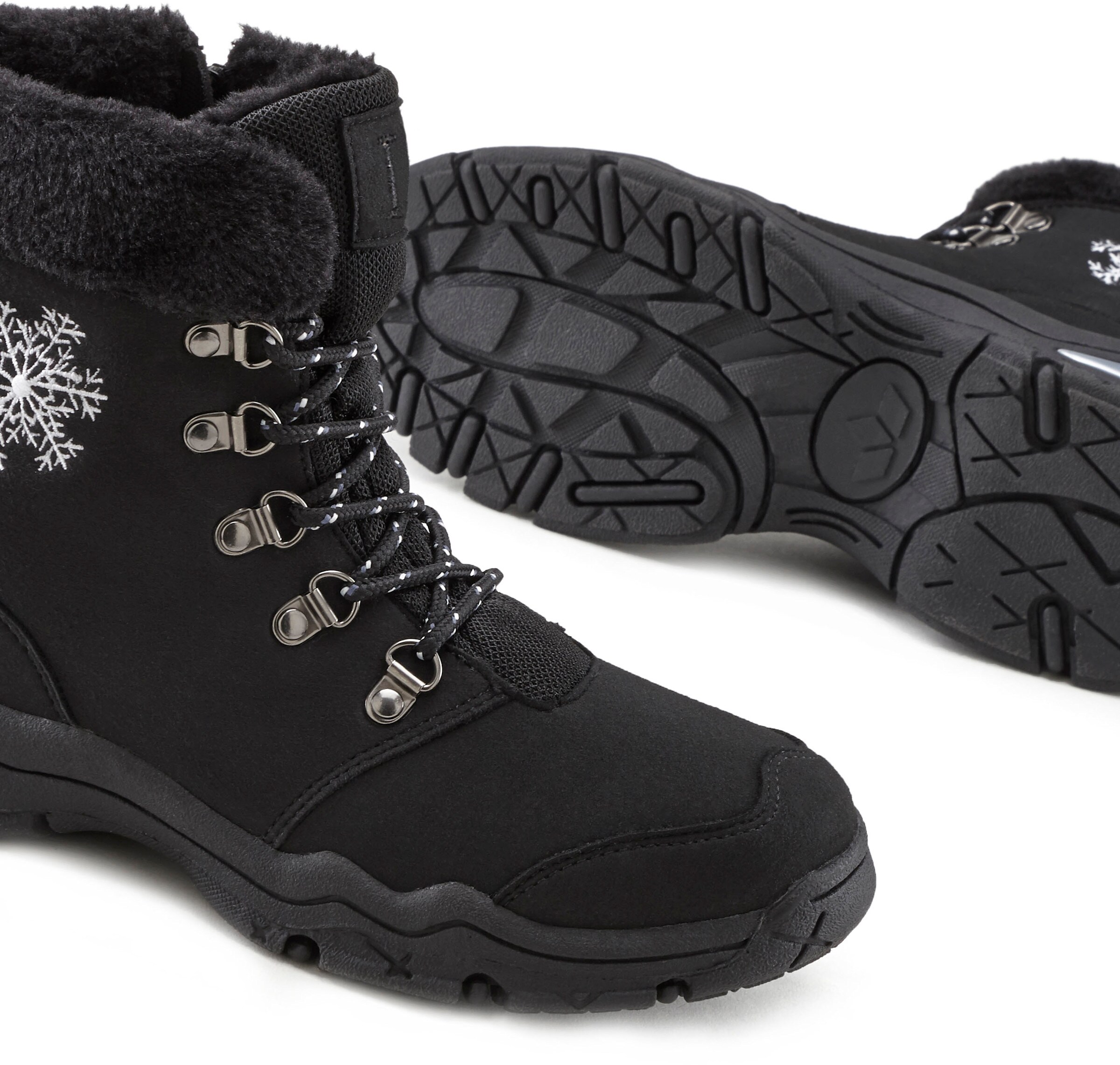 LASCANA Winterstiefelette in schwarz