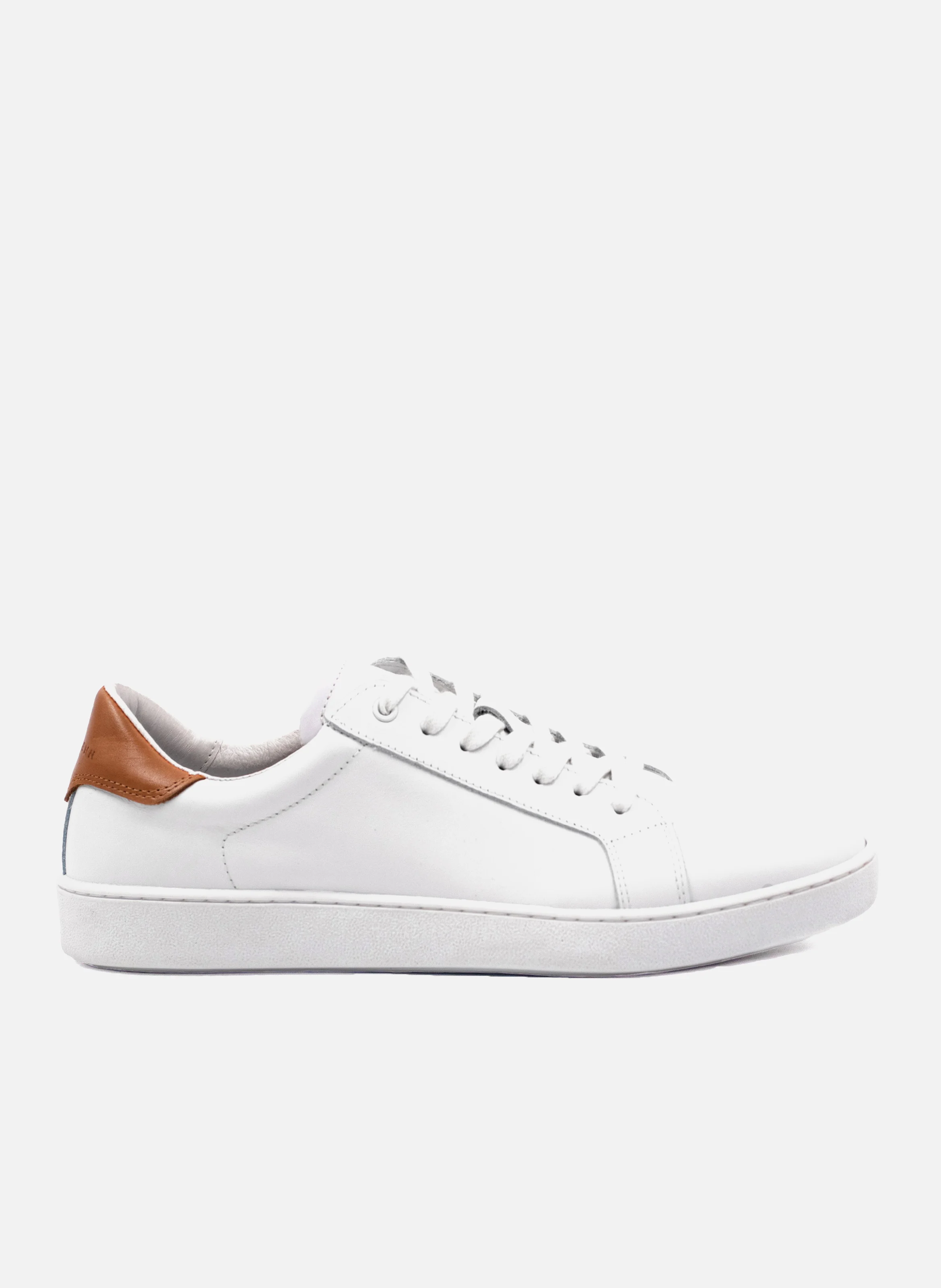 Tennis lacet homme cuir | Blanc