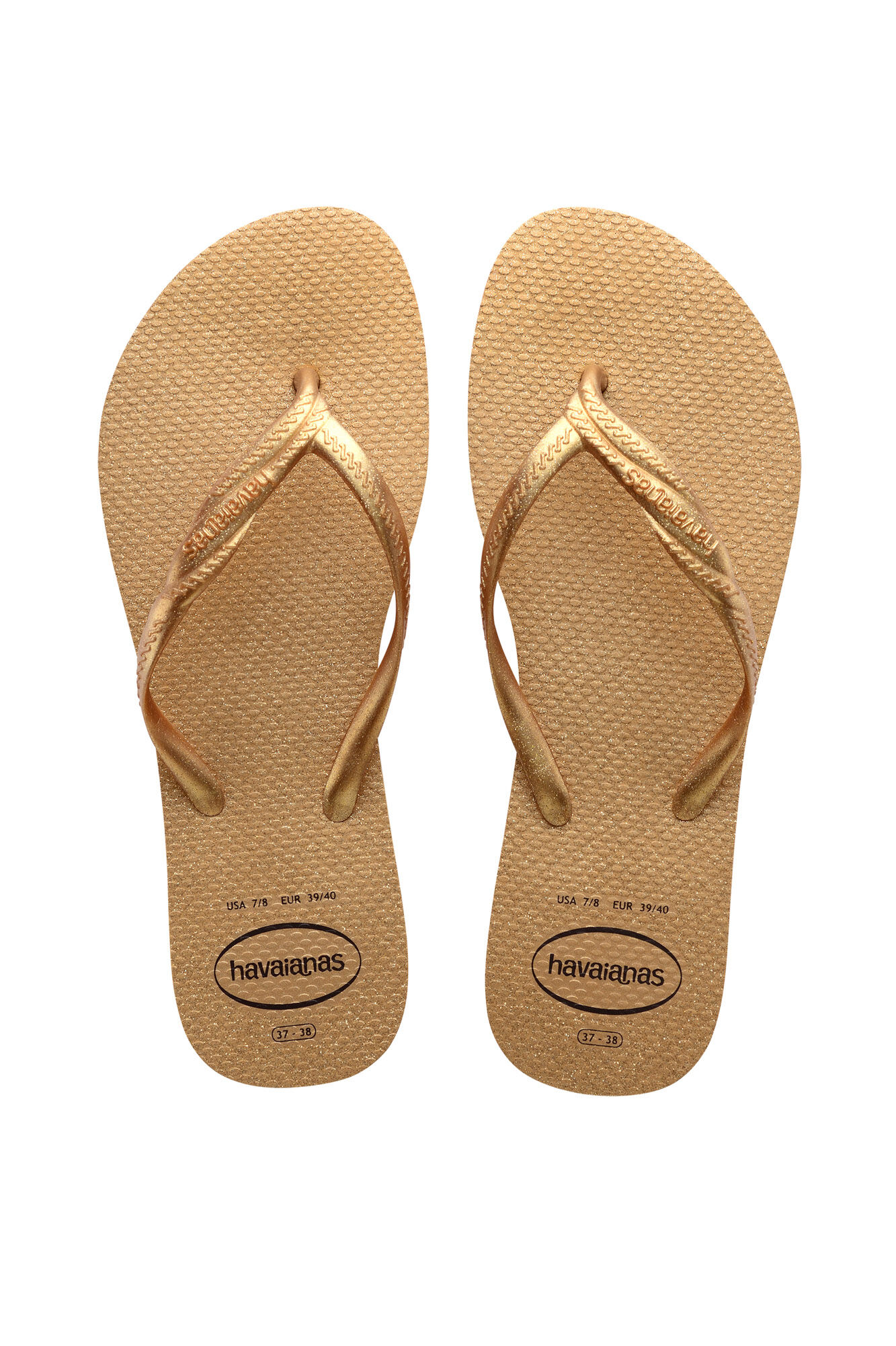 Chinelo Hav. Fantasia Gloss - amarelo