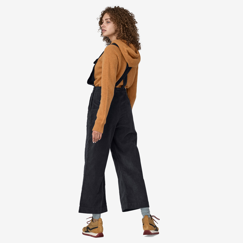 Damen-Cord-Overall mit Stehkragen und kurzem Bein