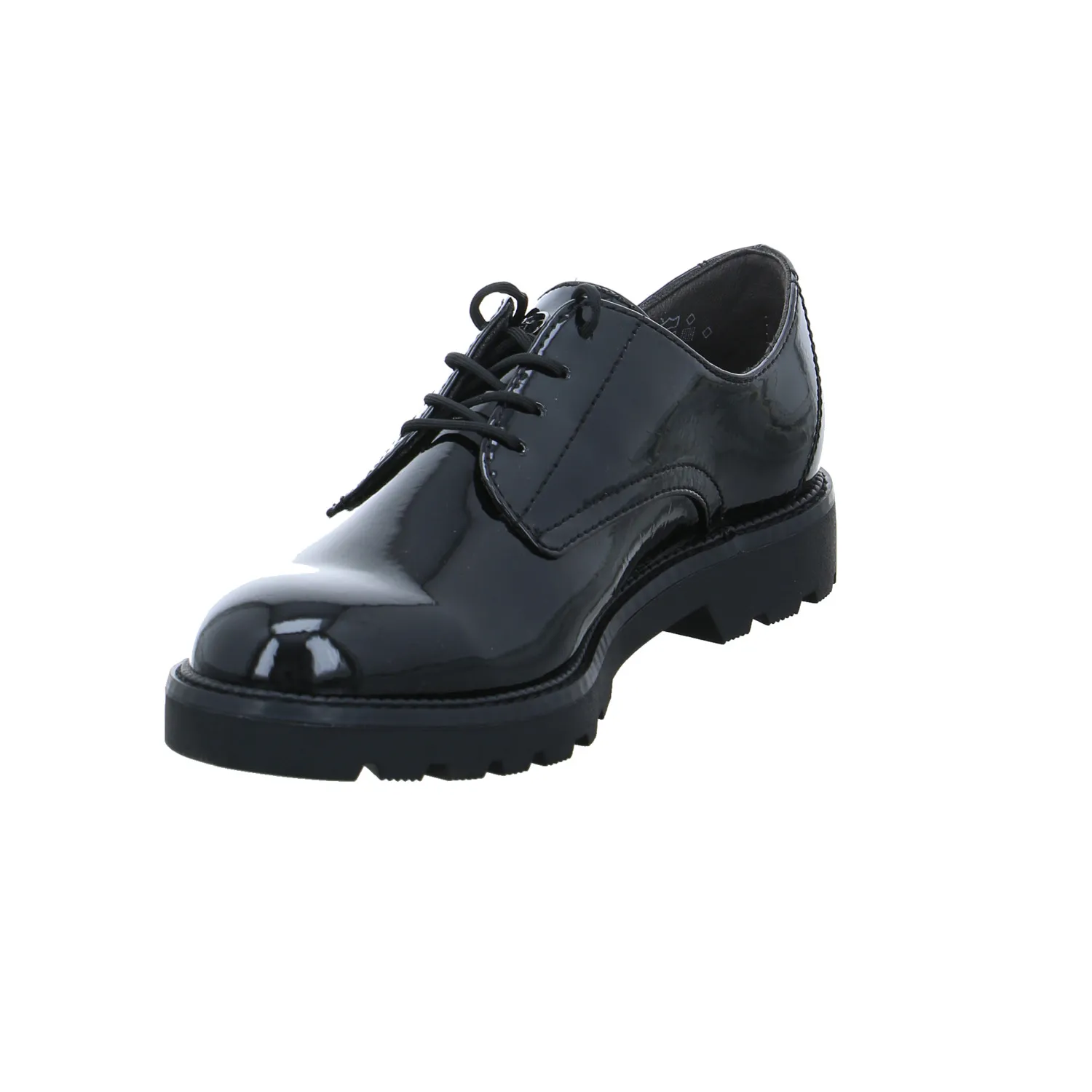 TAMARIS Schnürschuh Schwarz Lederimitat