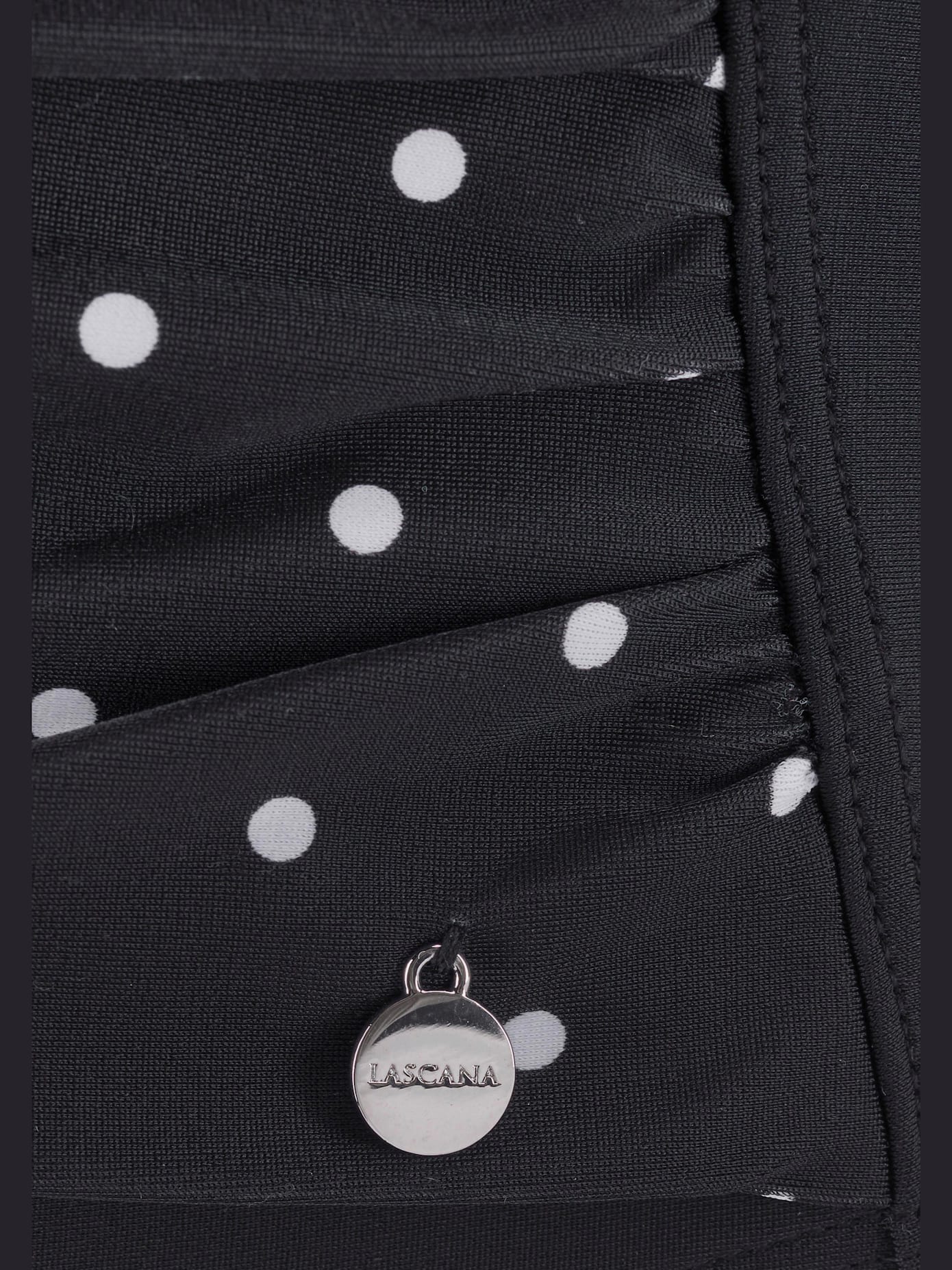 Maillot de bain élégant mélange de rayures et pois