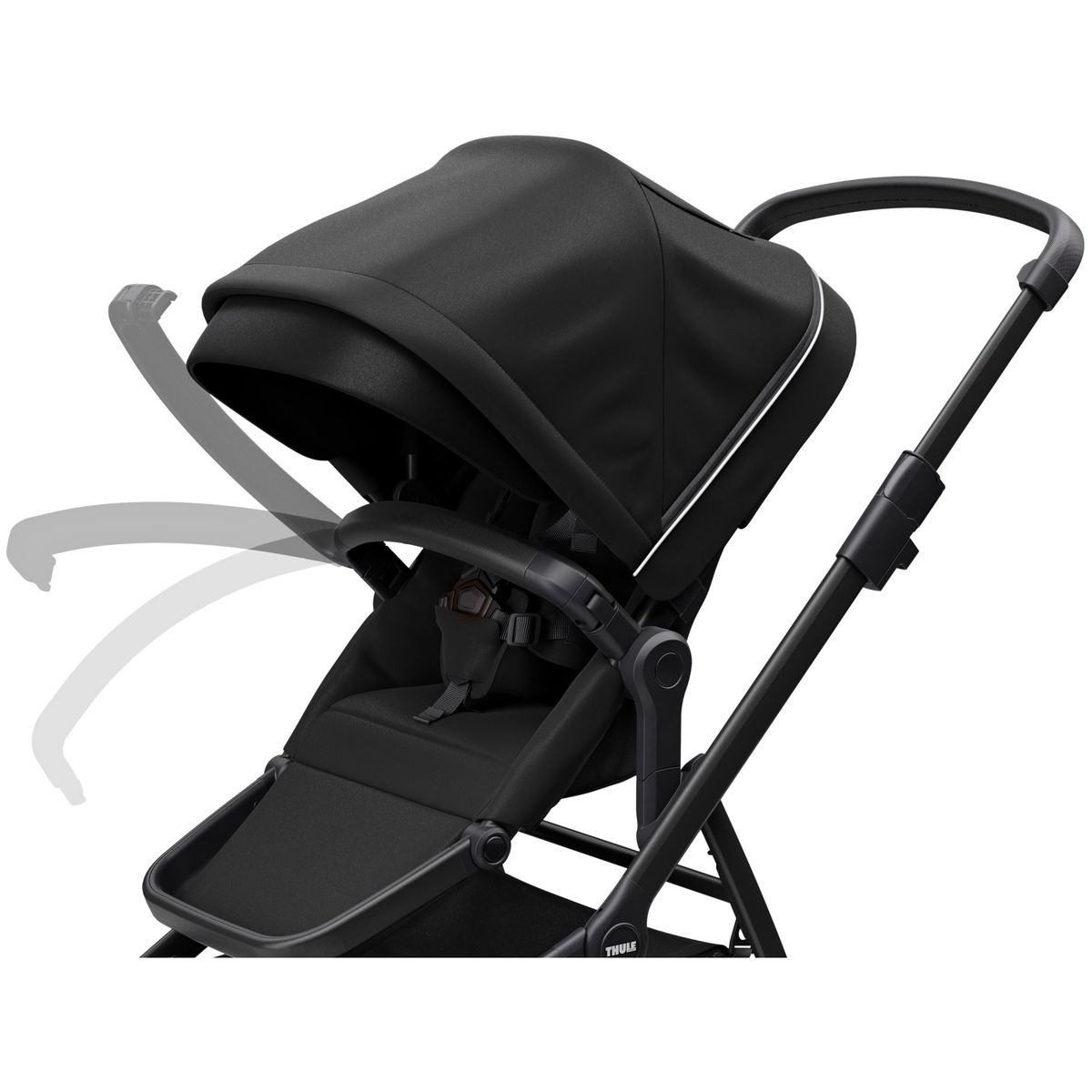 THULETHULE   SLEEK inkl. Bassinet midnight black/black