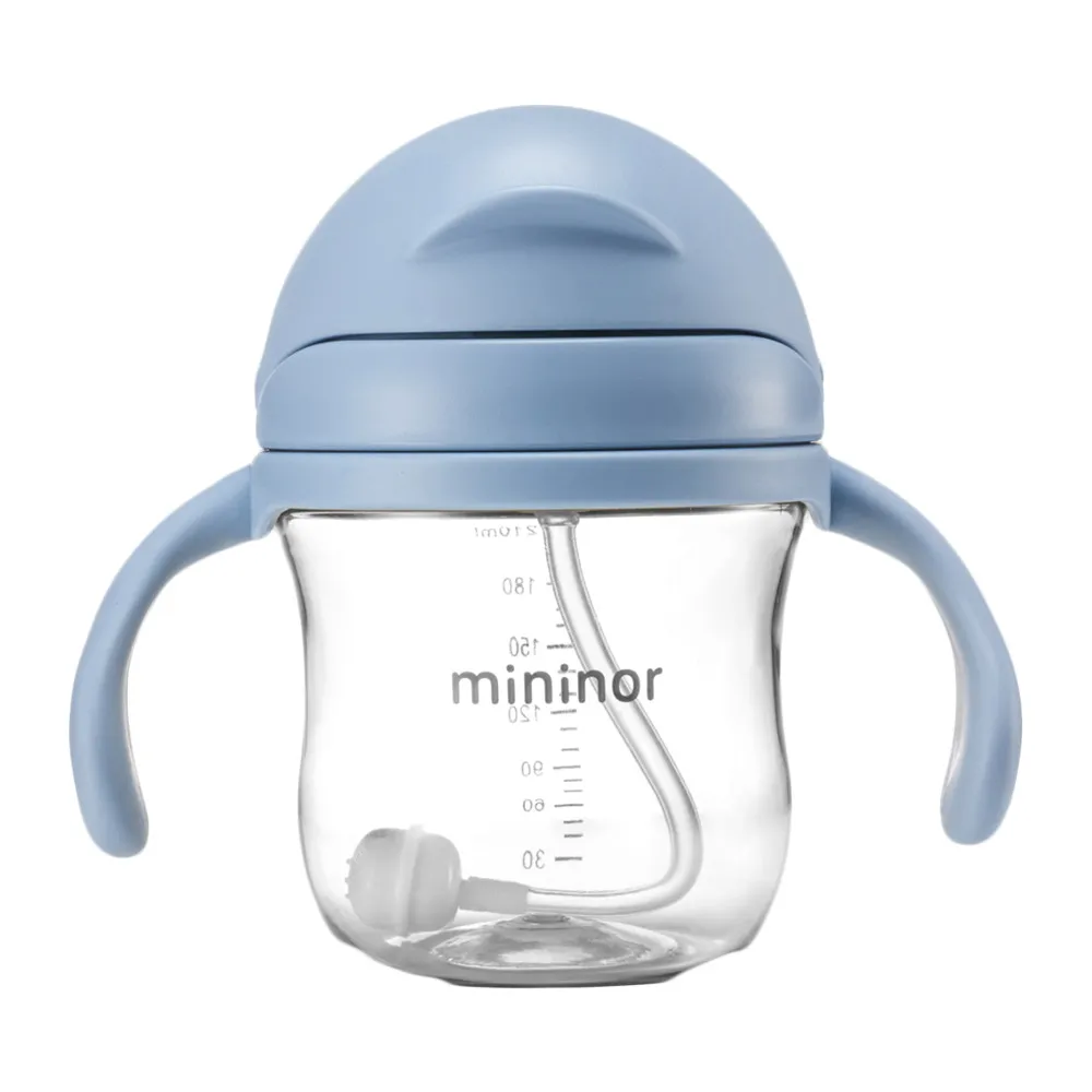 Mininor Sugerørskop Tritan 220ml - blå