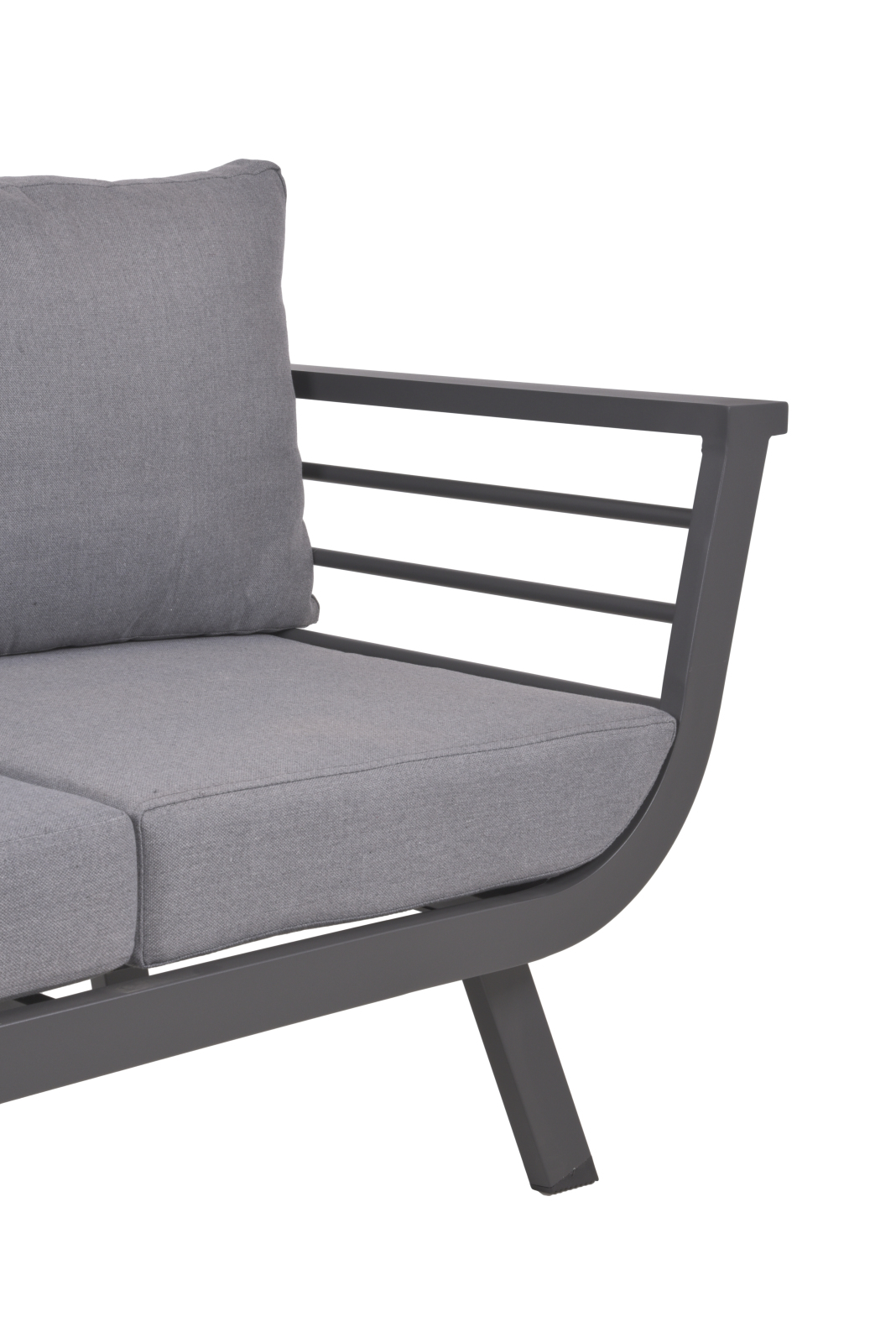 4-teilige Lounge-Gruppe ELIA - grau - Aluminium