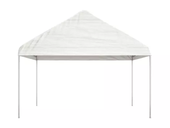 Belvédère avec toit blanc 8,92x4,08x3,22 m polyéthylène