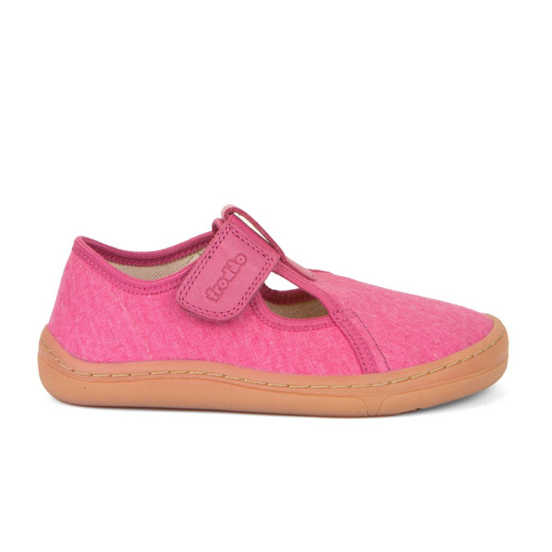 Froddo Froddo Barefoot T-Bar Toile Fuchsia