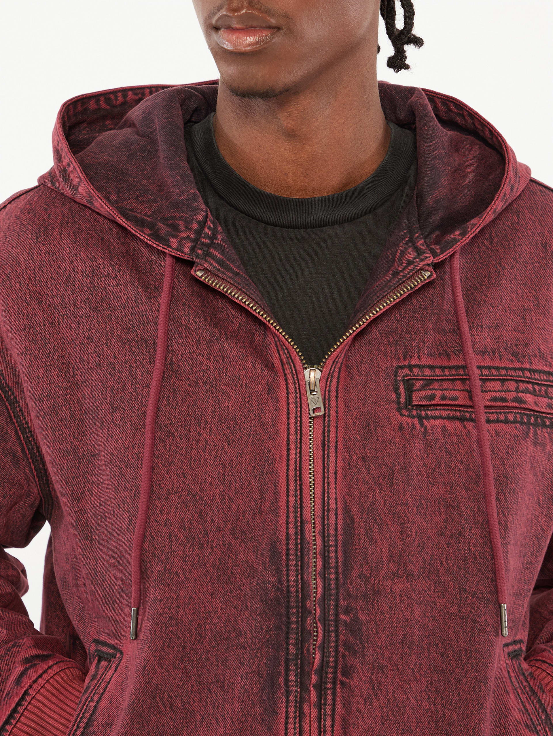 Jaqueta jeans com capuz GUESS Originals