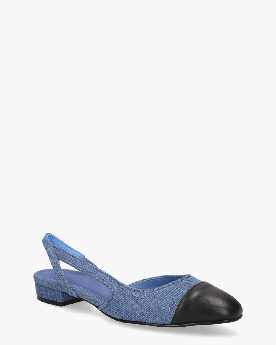 Toral Luisa Jeansblauw/Zwart Damesloafers