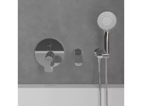 Façade mécanique avec inverseur VILLEROY ET BOCH O.novo + corps encastré