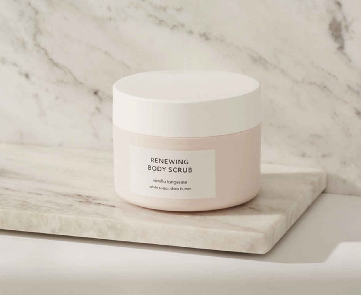 estelle & thild  Vanilla Tangerine Renewing Body Scrub, 200 ml