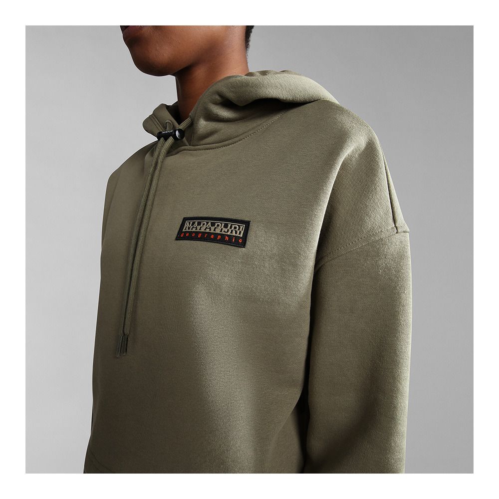 Napapijri B-HOCKEY H CROP - Sweat Femme green lichen