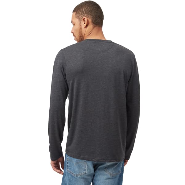 T-shirt TENTREE TREEBLEND CLASSIC LONGSLEEVE METEORITE BLACK HEATHER