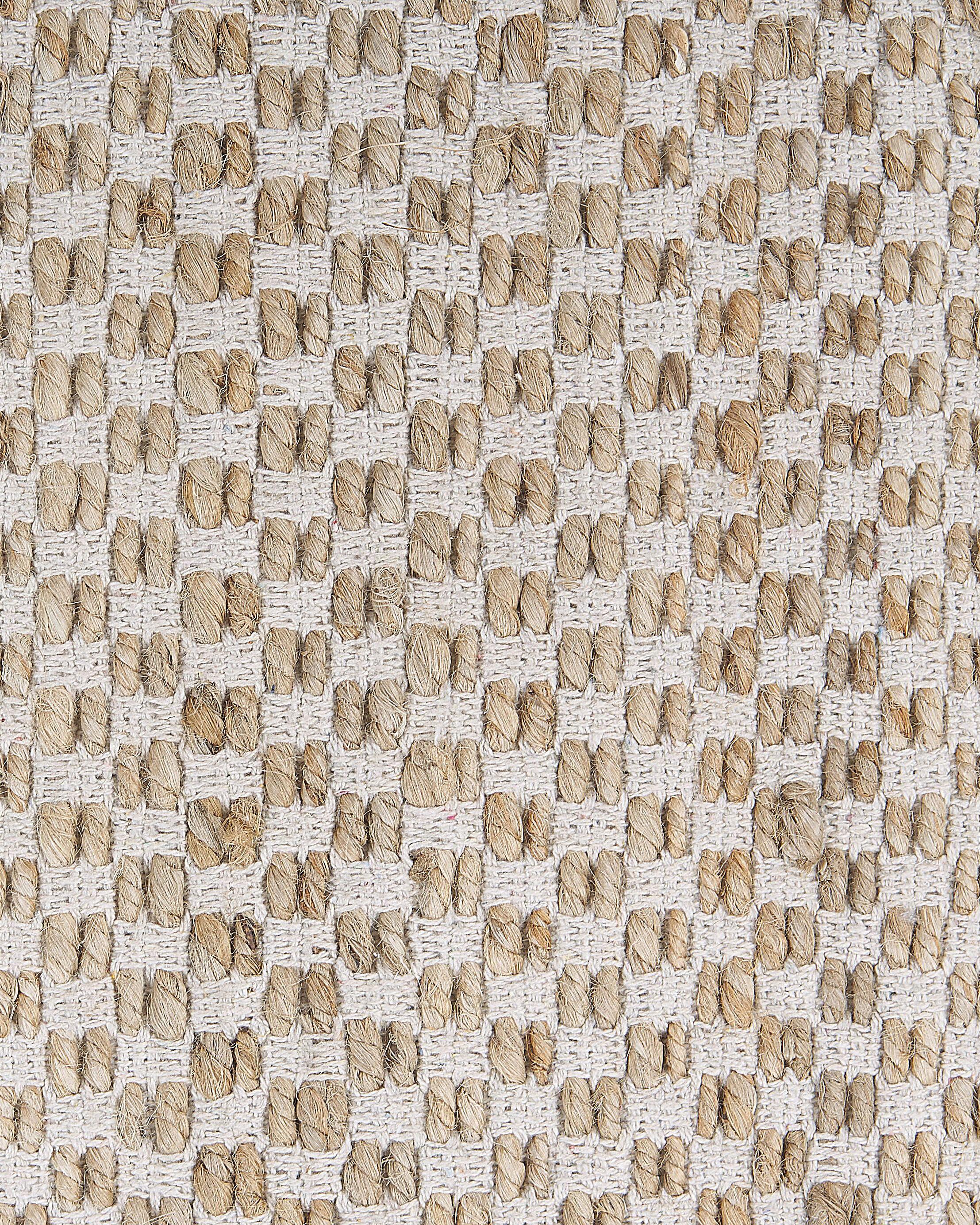 Vloerkleed ZERDALI Beige 140 x 200 cm Jute