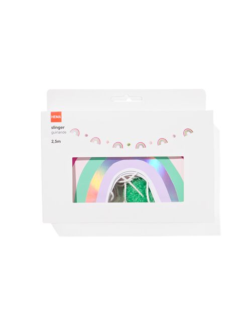 guirlande papier arc-en-ciel 2,5 mètres