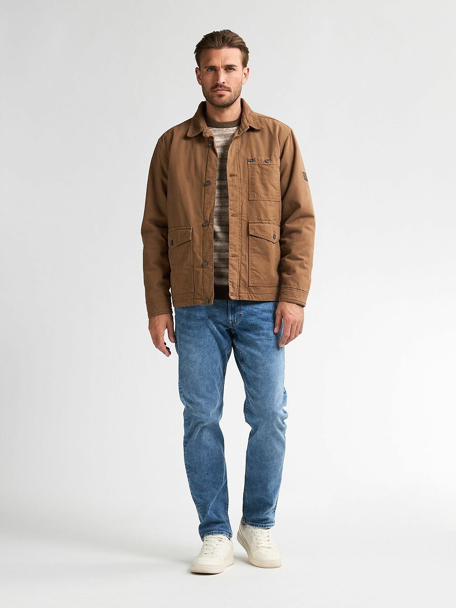 INDÚSTRIAS PETROLÍFERAS<br>Jaqueta com gola de camisa