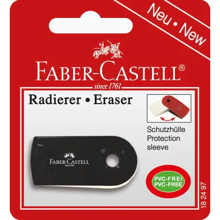 Faber-Castell Radierer SLEEVE mini, schwarz