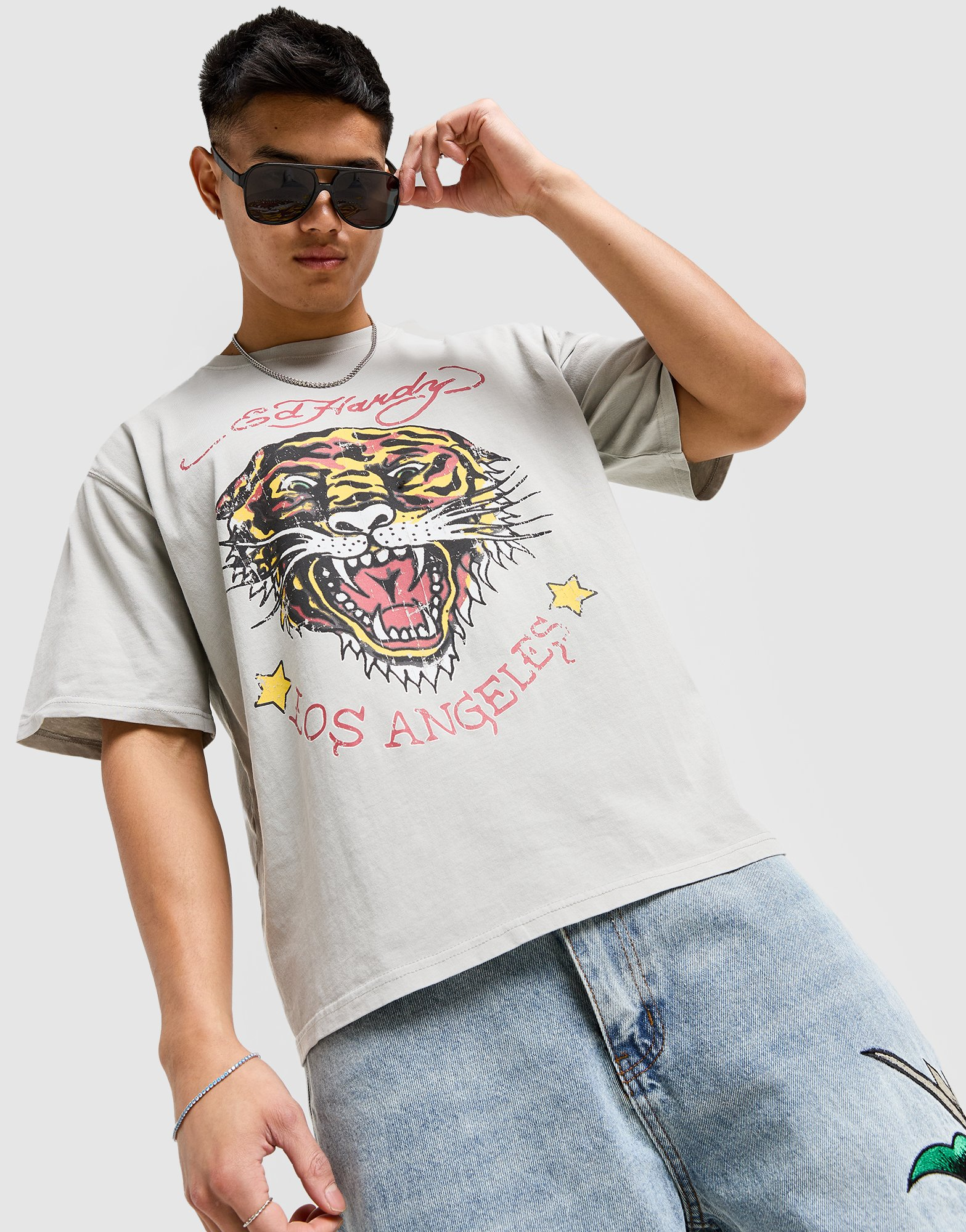Ed Hardy T-shirt Tiger Homme