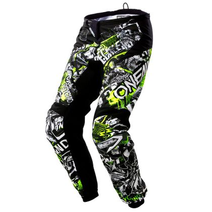 Pantalon cross O'Neal ELEMENT - ATTACK - BLACK HI-VIZ 2023 - Noir / Jaune