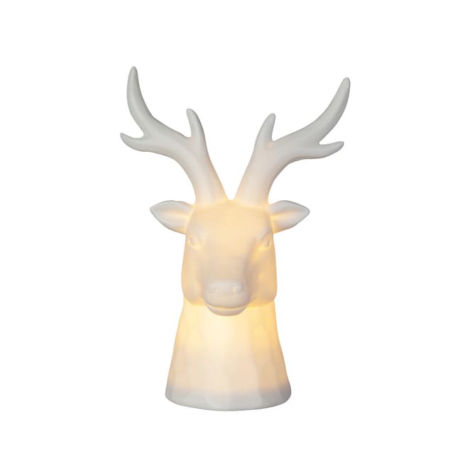 Hirschkopf mit LED - ca. 13,5 x 9 x 17,5 cm