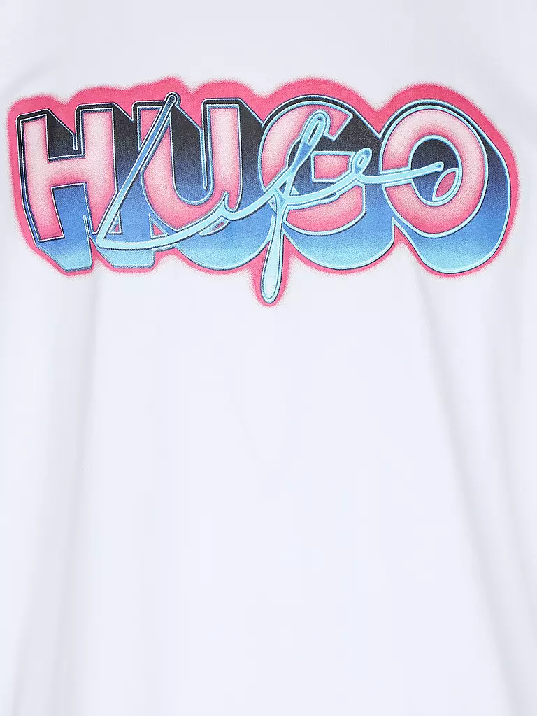 HUGO T-Shirt NILLUMI weiss