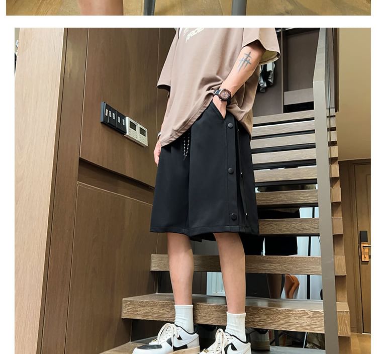 Savenne - Mid Rise Effen Shorts