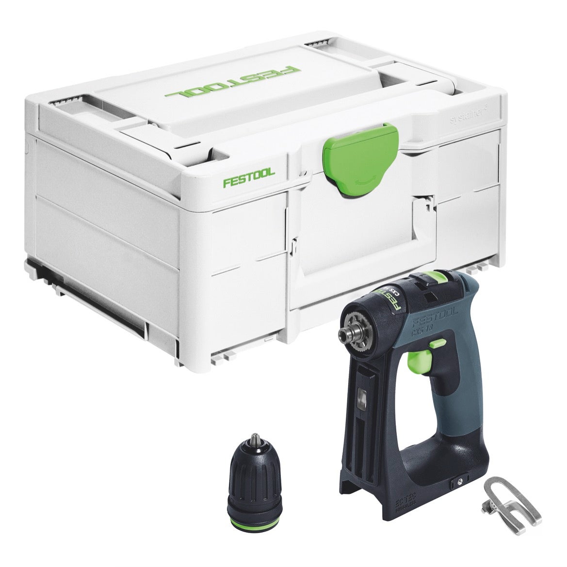 Festool CXS 18-Basic Accuboormachine 18 V 40 Nm Borstelloos (576882) + Systainer - zonder accu, zonder lader