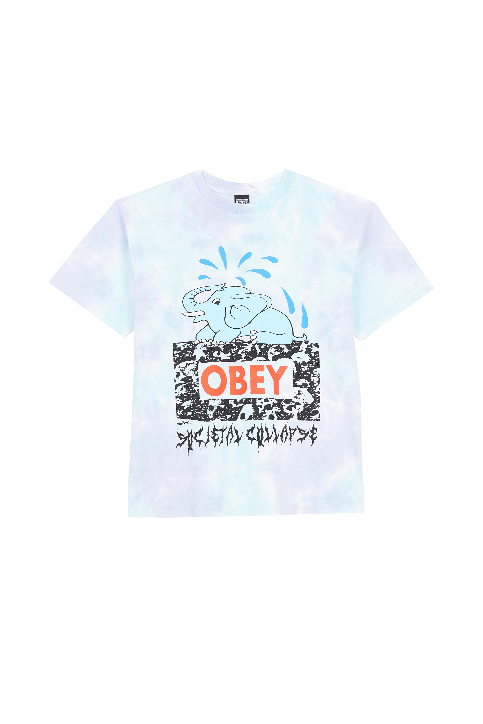 OBEY T-shirt SOCIETAL COLLAPSE Multicolore