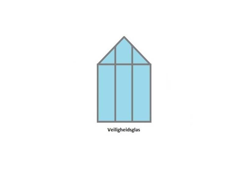 Halls Garden Room 12,9 - Tuinkas - zwart - 276x389x391 cm - Veiligheidsglas