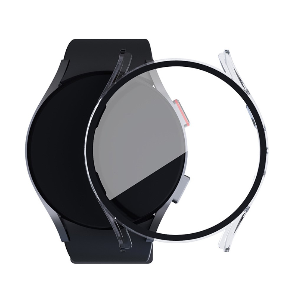 Samsung Galaxy Watch 5 / 4 (44 mm) Hardcase Bumper   Display Schutzglas - Transparent