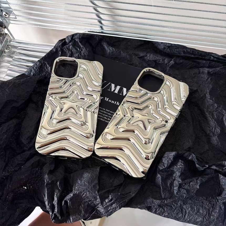Rockit - Ster Metallic Telefoonhoesje - iPhone 16 Pro Max / 16 Pro / 16 Plus / 16