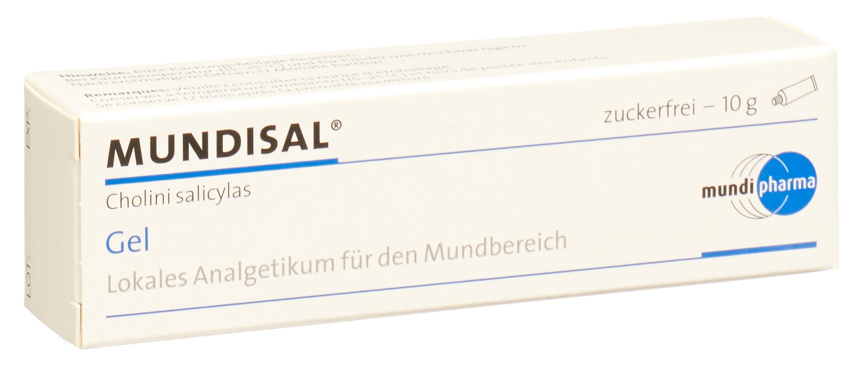 Mundisal Gel Tb 10 g<br>10 g, Tube, Gel zur Anwendung in der Mundhöhle