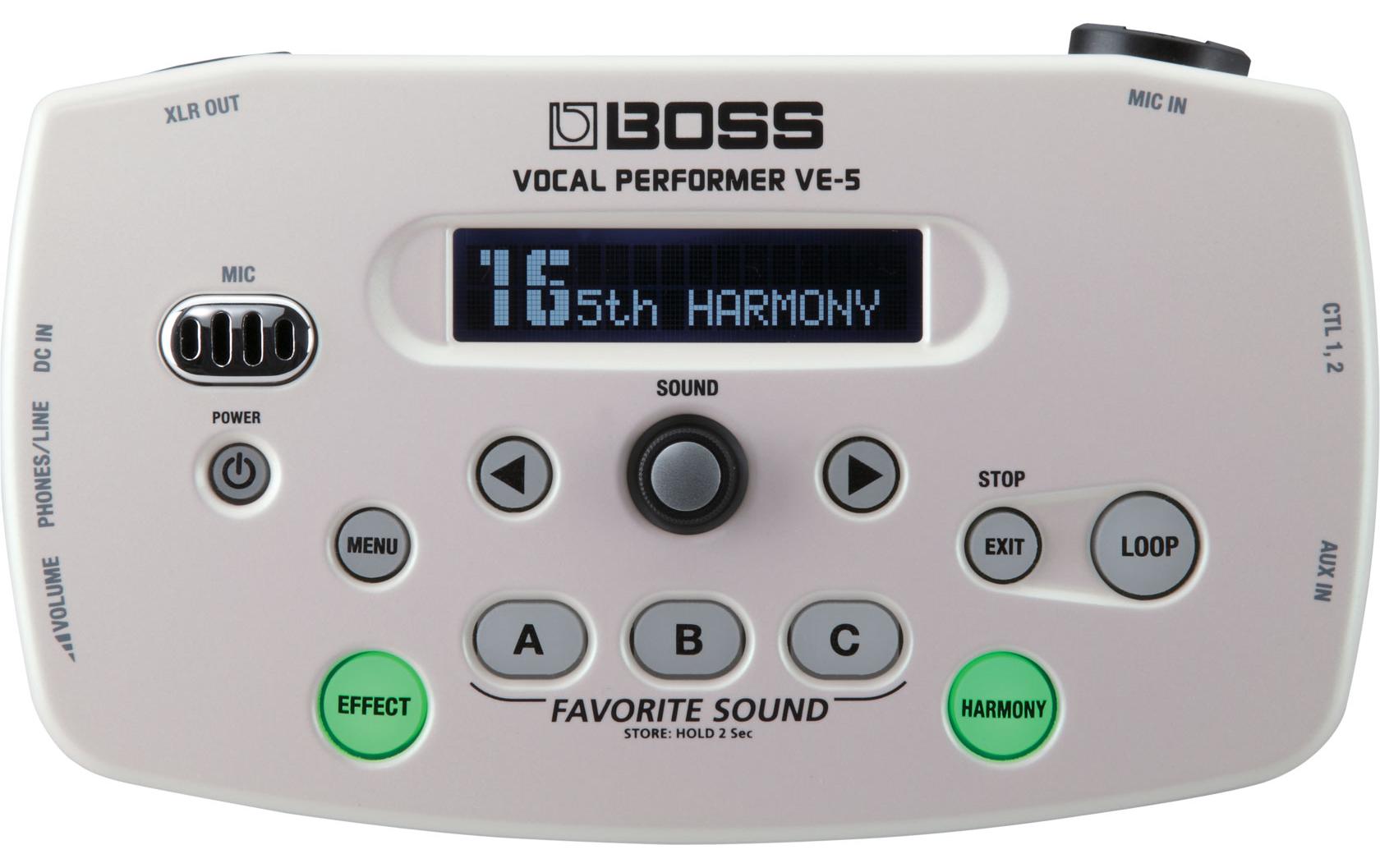 Effektgerät VE-5<br>Tabletop Multieffektprozessor für Gesang