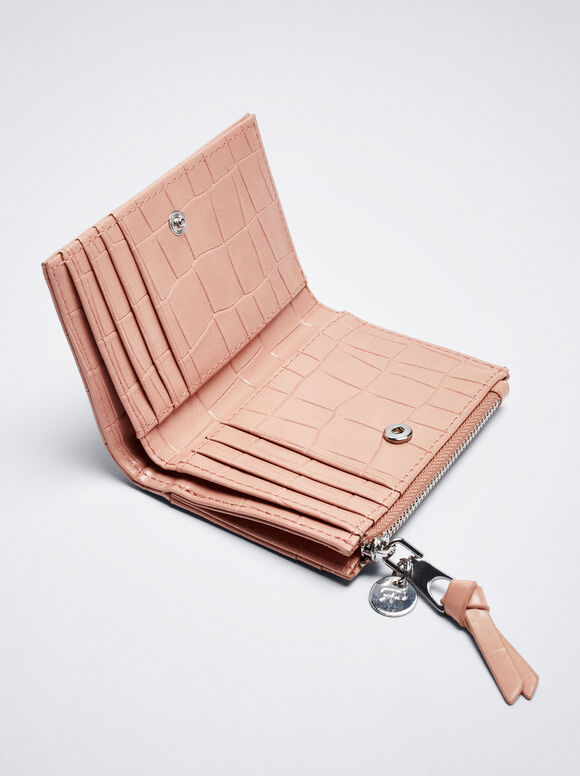 Carteira com estampa animal - Rosa