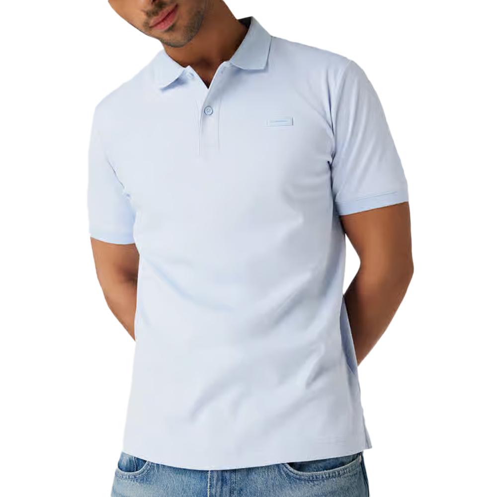 Calvin Klein Jeans Polo Bleu Clair Homme Calvin Klein Jeans K10K111657