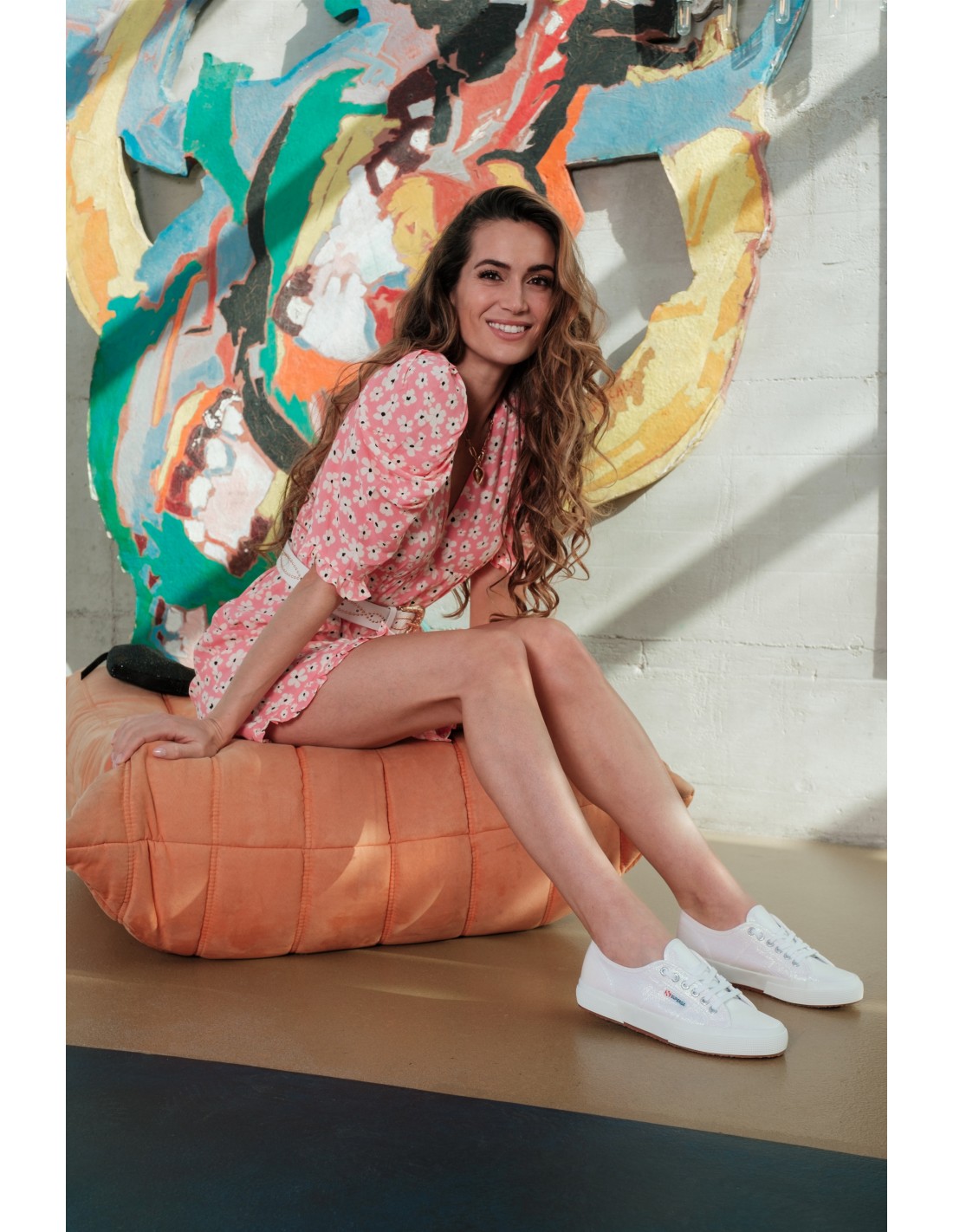superga Baskets de ville Femme 2750-Lamew Blanc Brillant