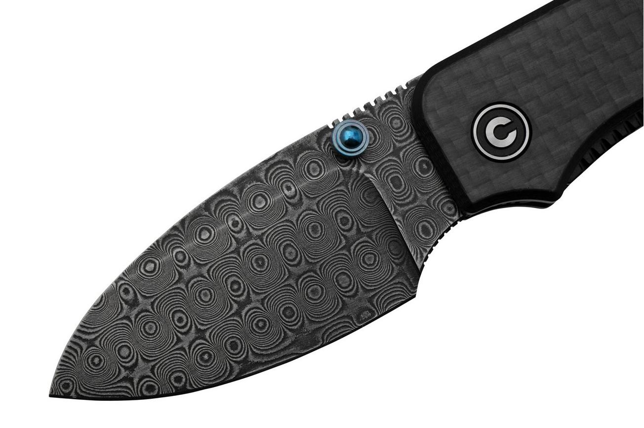 Civivi Baby Banter C19068S-DS1 Carbon Fiber, Damascus zakmes, Ben Petersen design