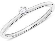 Verlovingsring in 14 karaat witgoud met Diamant 0,05 ct.