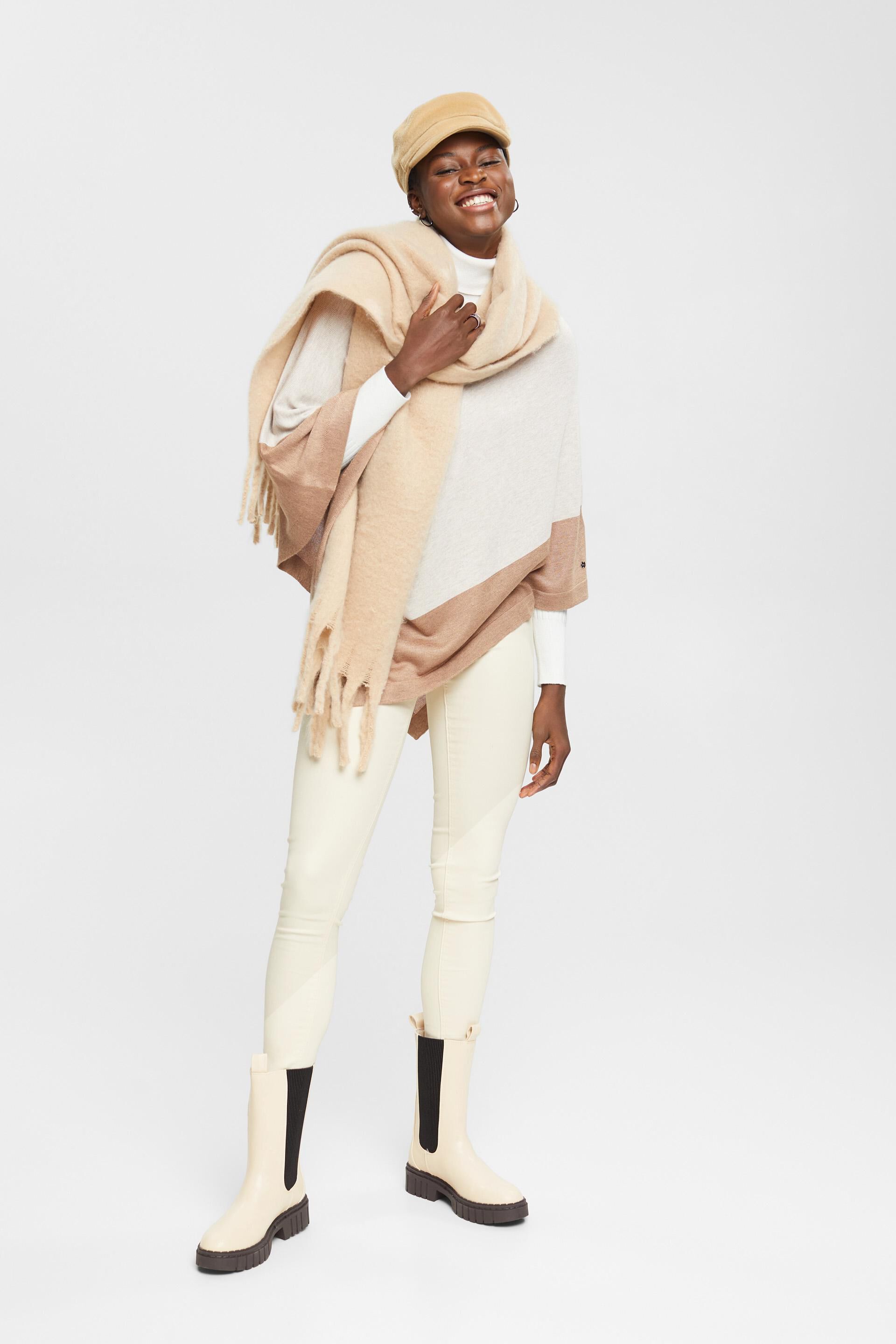 Poncho bicolore