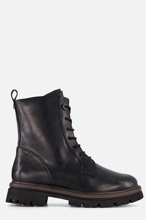Marco Tozzi Veterboots zwart Synthetisch