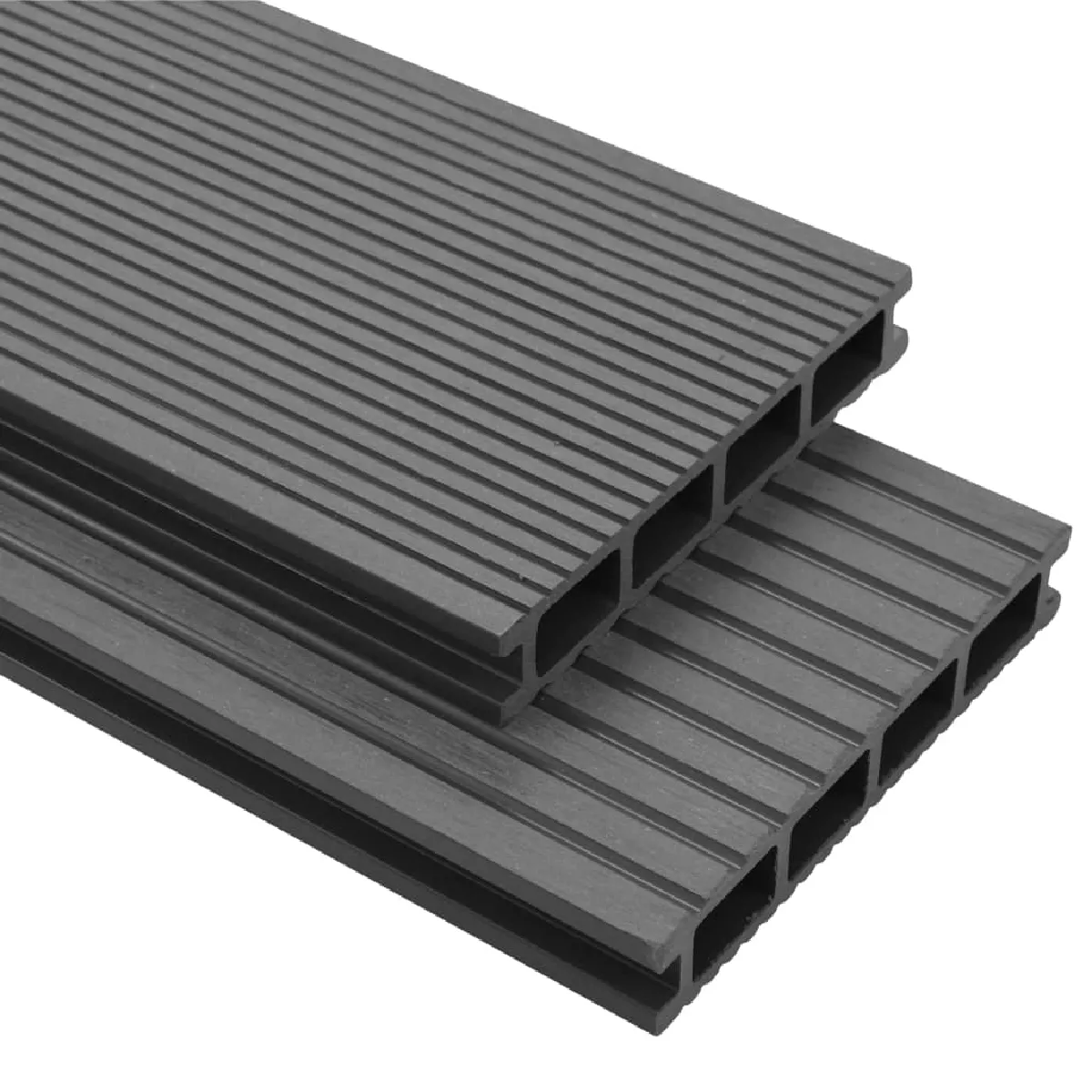 vidaXL Panneaux terrasse avec accessoires 36 m² gris