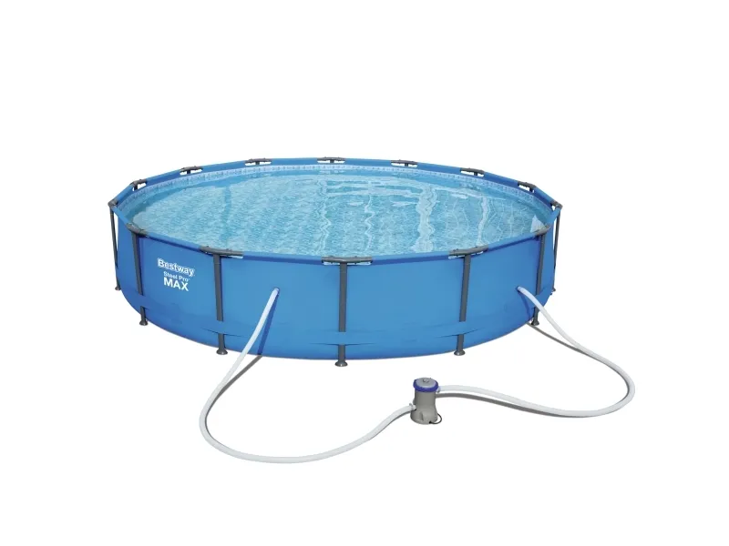 Bestway Steel Pro 56595, 10220 L, Indrammet pool, Blå, Grå, 37,3 kg