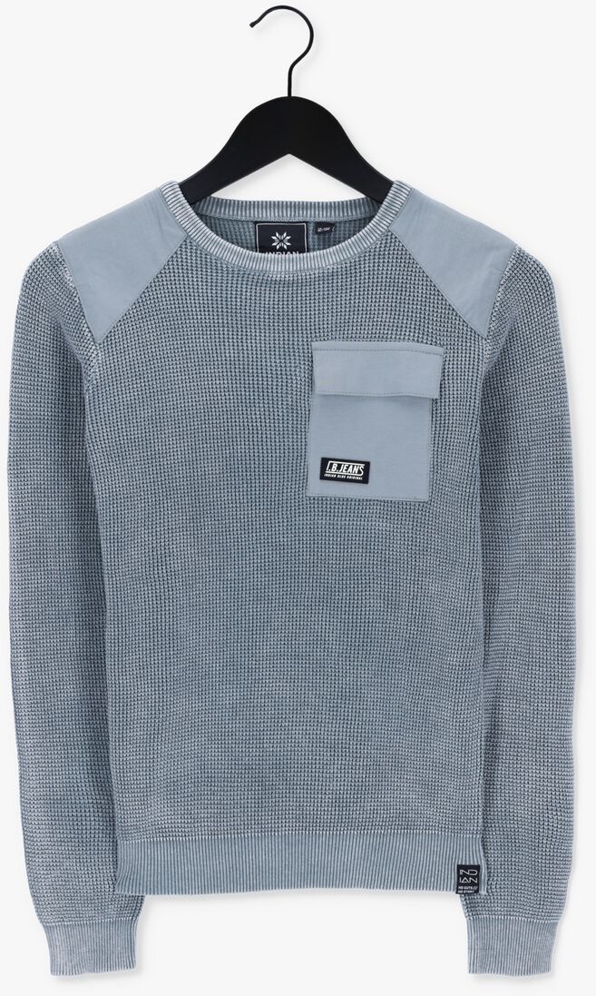 INDIAN BLUE JEANS grijze indian blue jeans trui knitted crewneck pocket