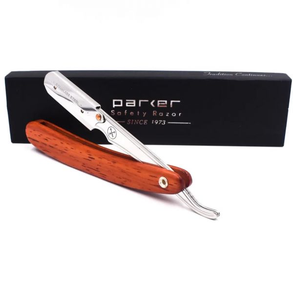 Parker SRRW Wood Stainless Steel Barber Razor