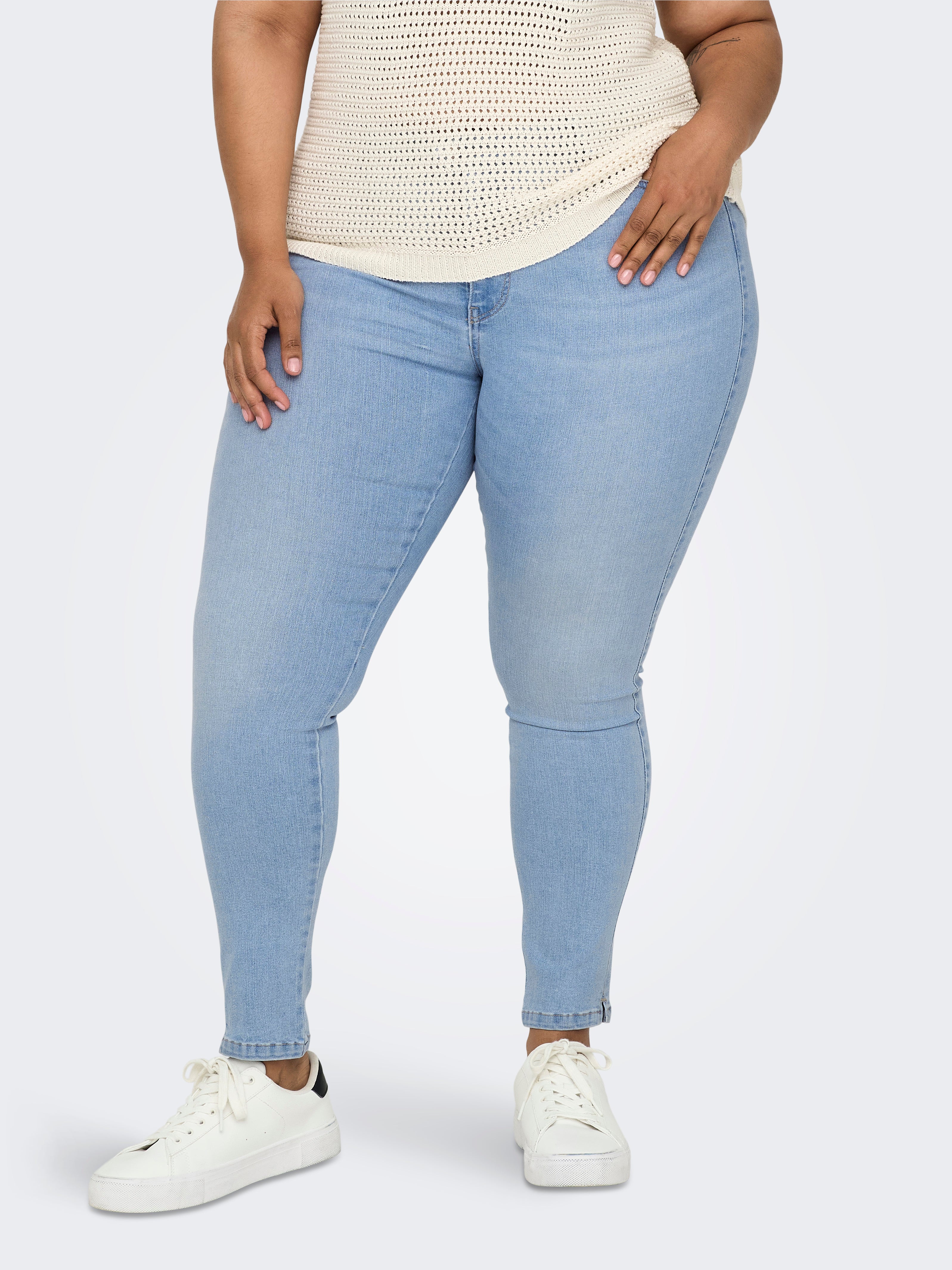 CARCARMEN Mittlere Taille Skinny Fit Jeans Light Blue Denim