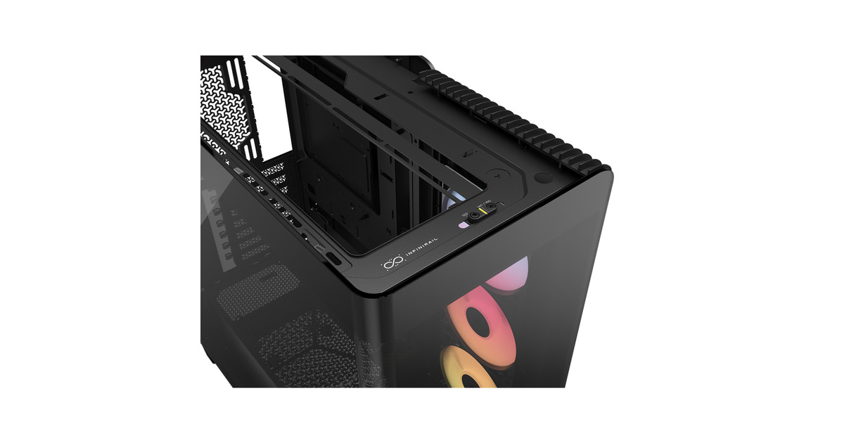 CorsairFRAME 4500X RS-R ARGB midi tower behuizing  (Zwart | 2x USB-A | 1x USB-C | Tempered Glass)